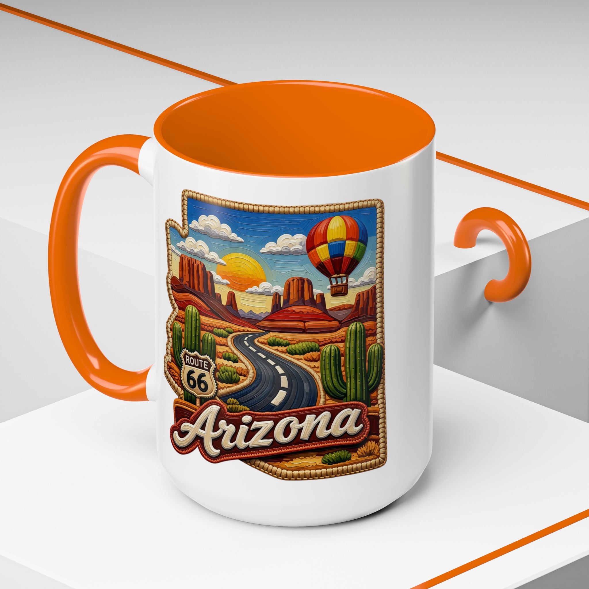 Arizona Route 66 Desert Scenic Mug | Accent Coffee Mug