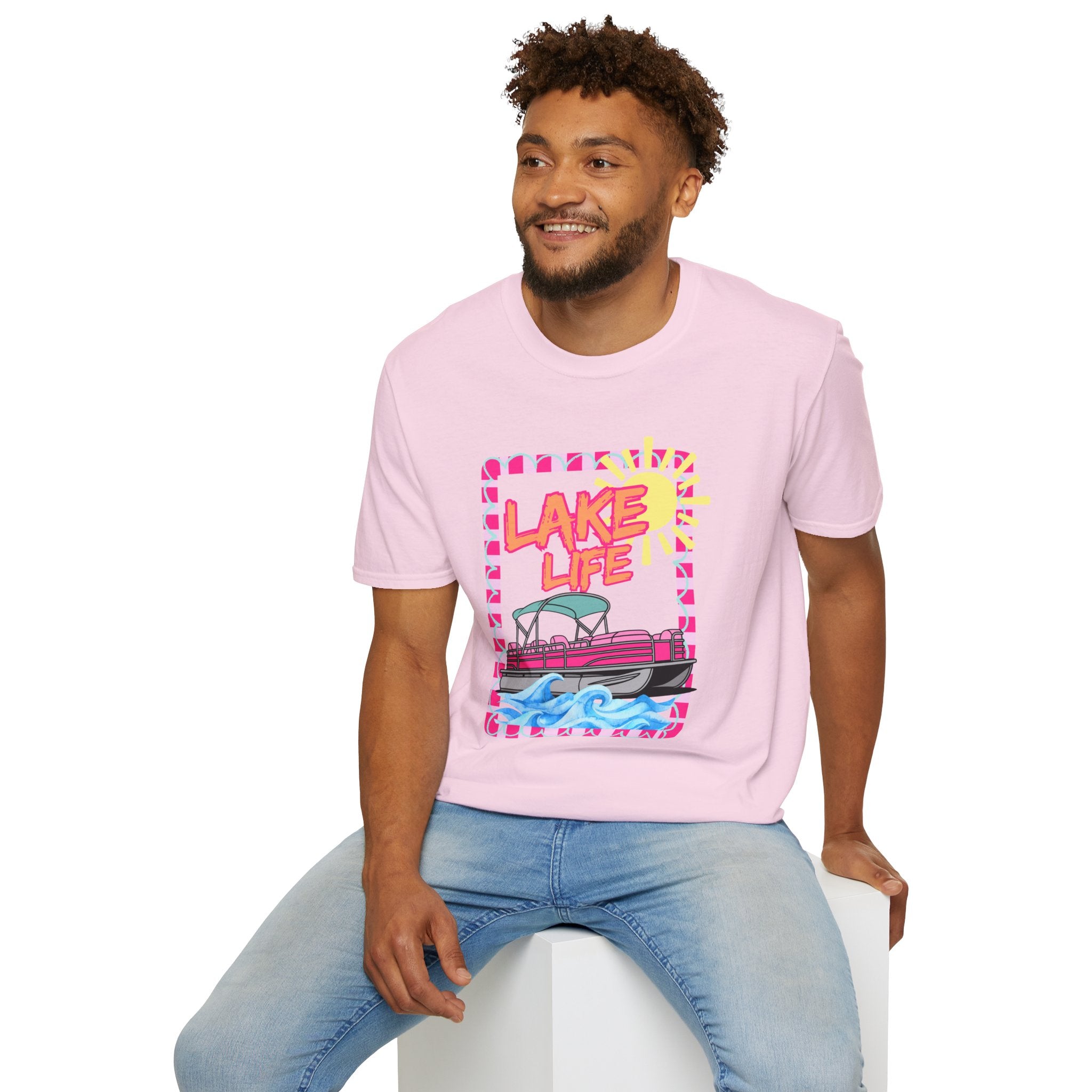Lake Life Pontoon Boat T-Shirt | Summer Lake Vibes