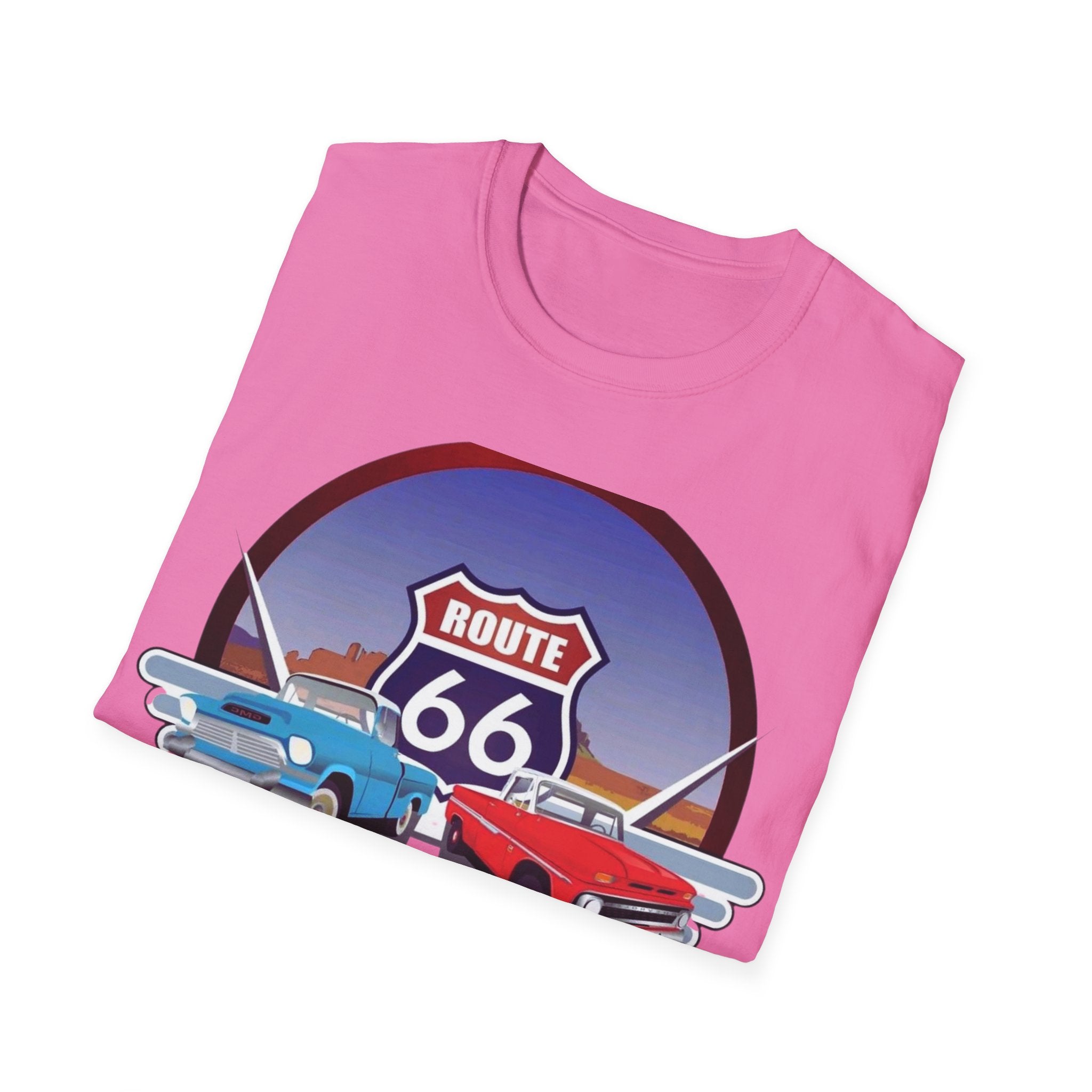 Route 66 Kingman Arizona Softstyle T-Shirt, Vintage Tee, Retro Shirt, Unisex Top, Gift for Travelers