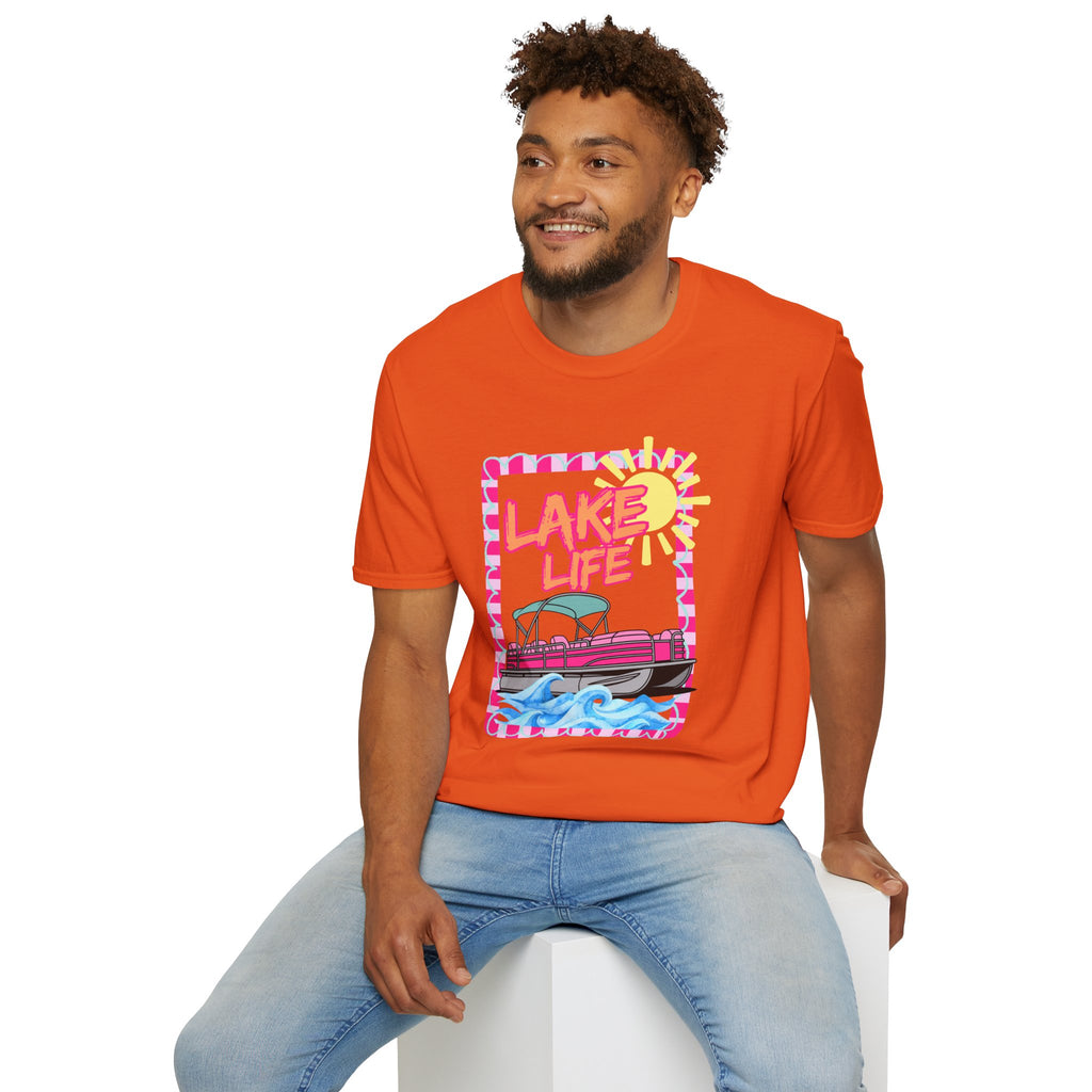 Lake Life Pontoon Boat T-Shirt | Summer Lake Vibes
