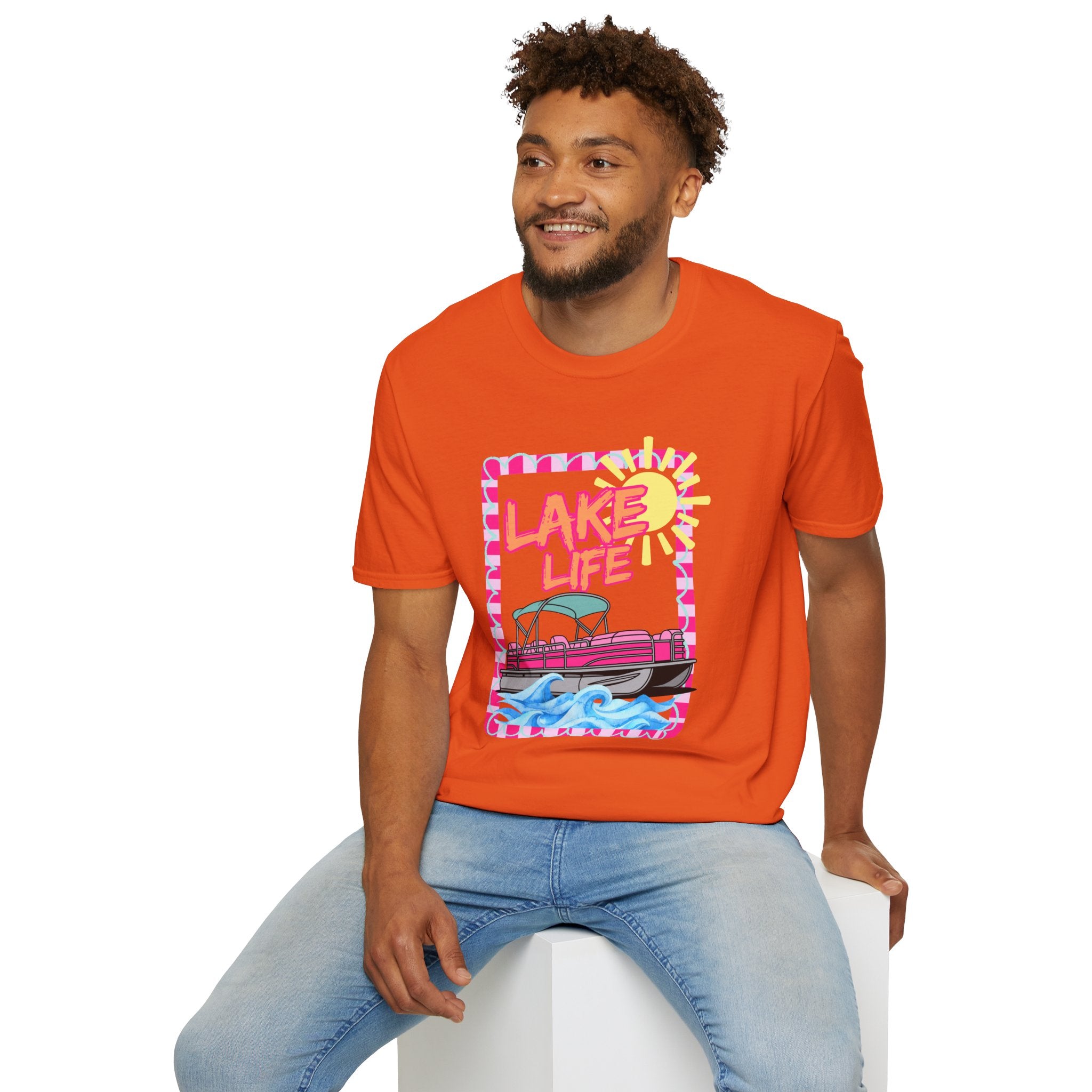 Lake Life Pontoon Boat T-Shirt | Summer Lake Vibes