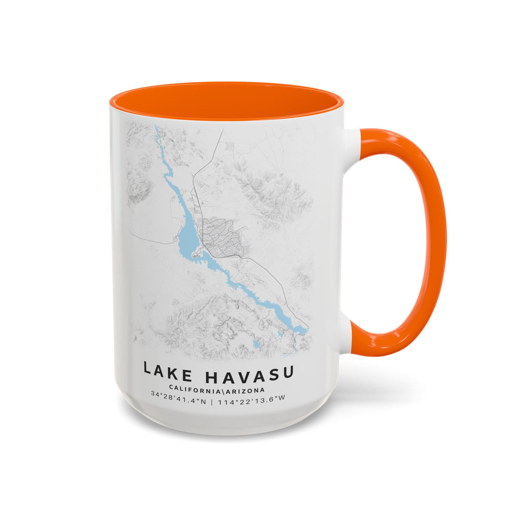 Lake Havasu map Accent Coffee Mug | 11oz 15oz