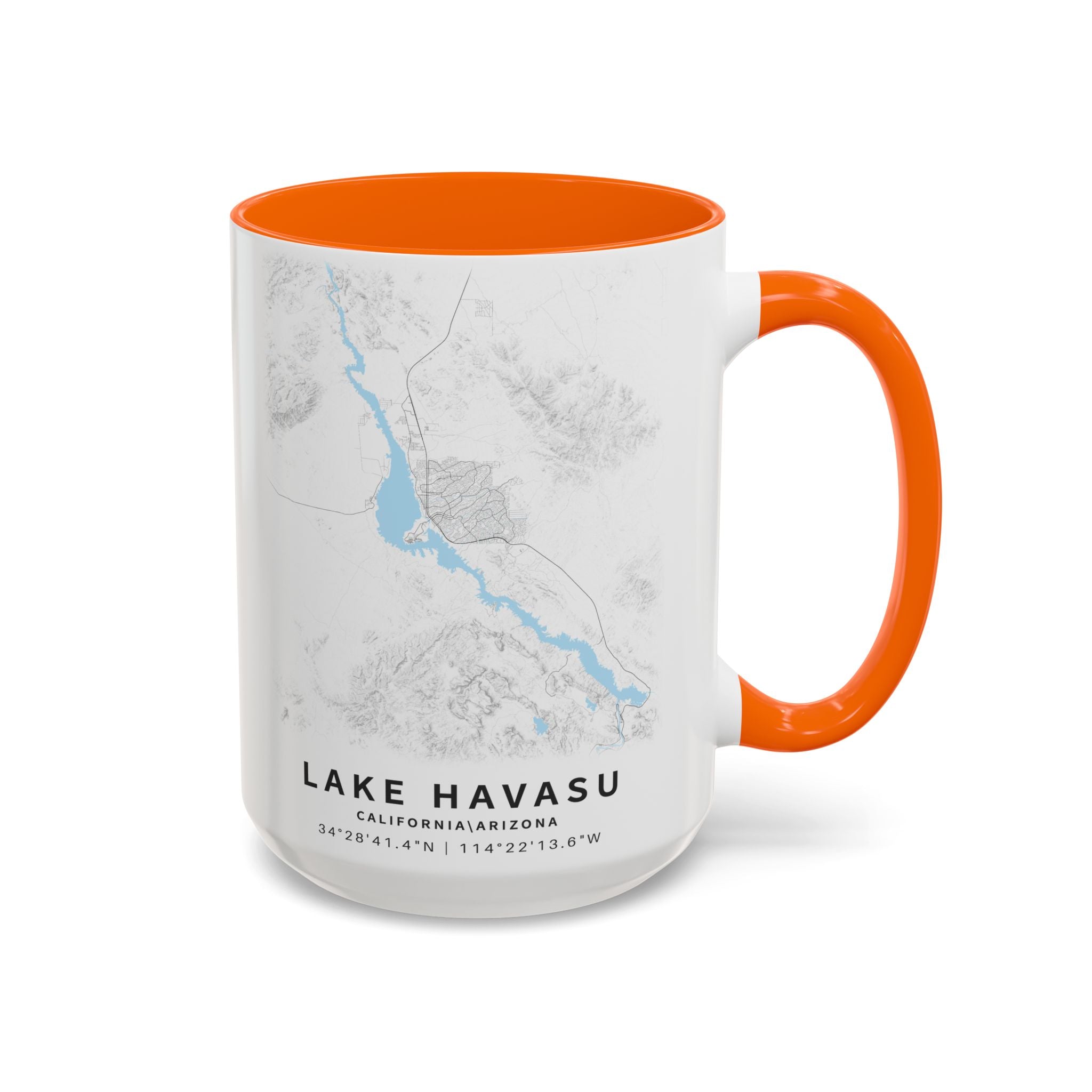 Lake Havasu map Accent Coffee Mug | 11oz 15oz