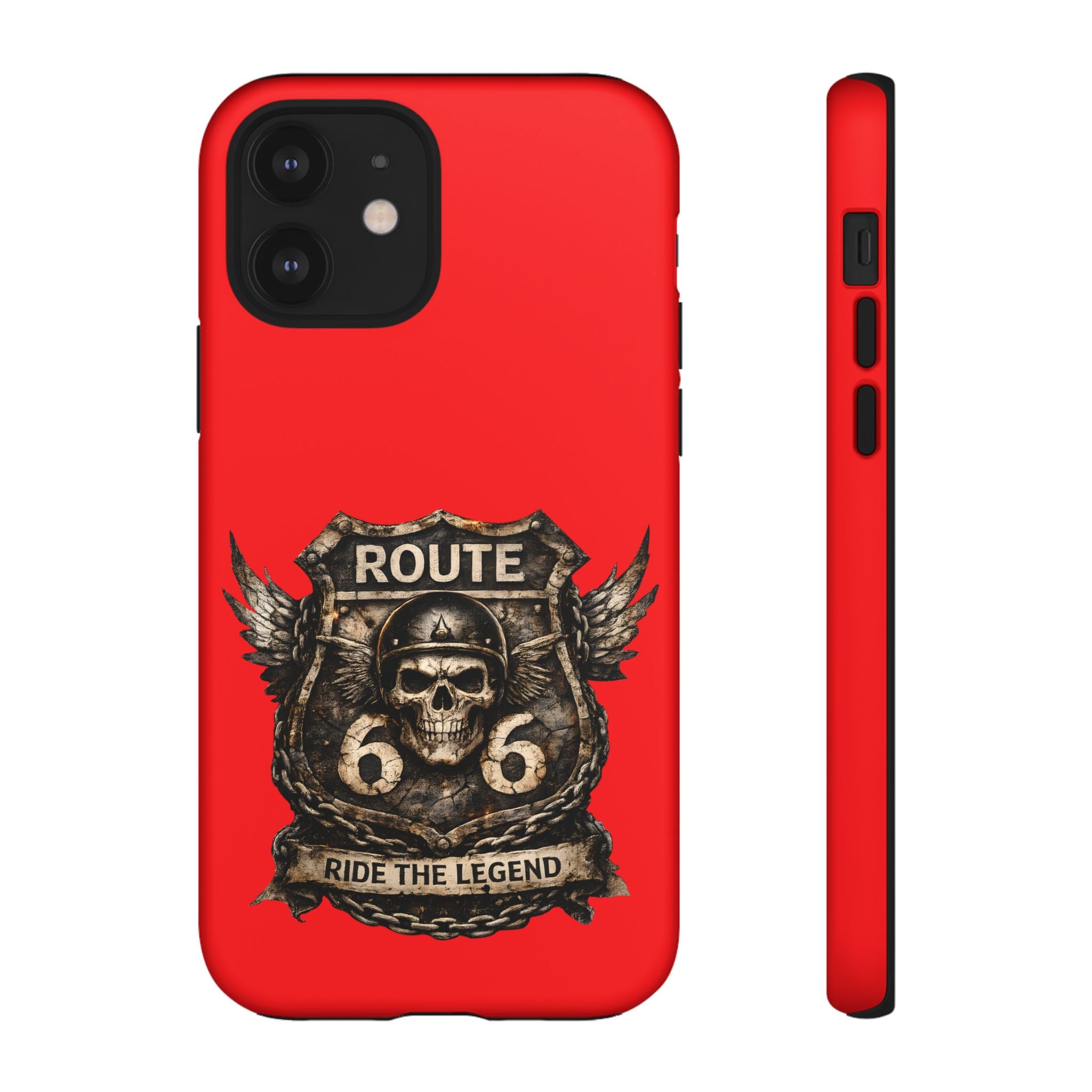 Route 66 Skull Helmet phone case | Motorcycle emblem, Ride the Legend