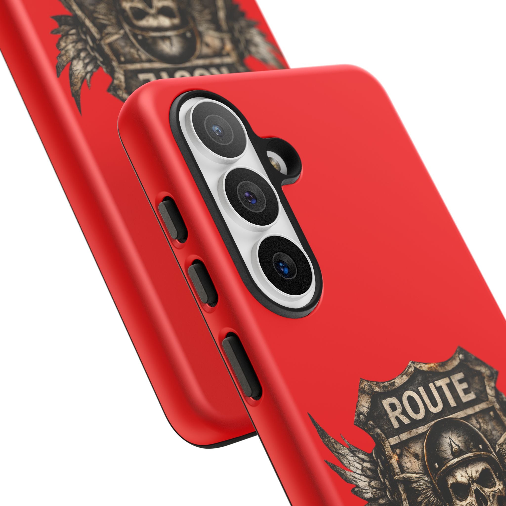 Route 66 Skull Helmet phone case | Motorcycle emblem, Ride the Legend
