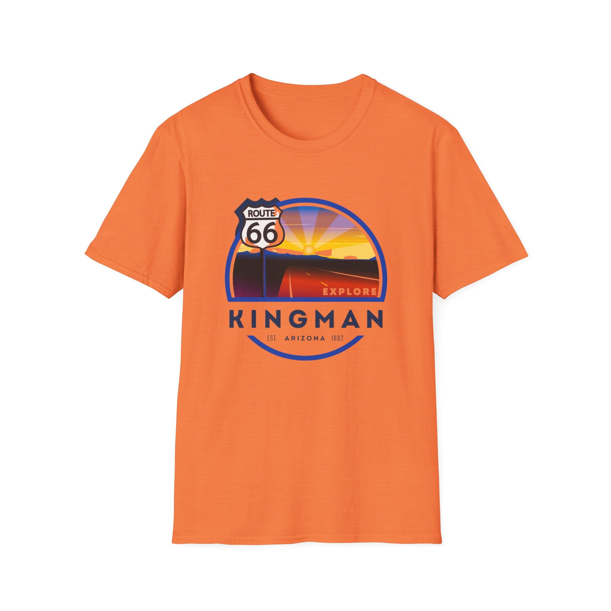 Route 66 Kingman Arizona Mens Womans Softstyle T-Shirt