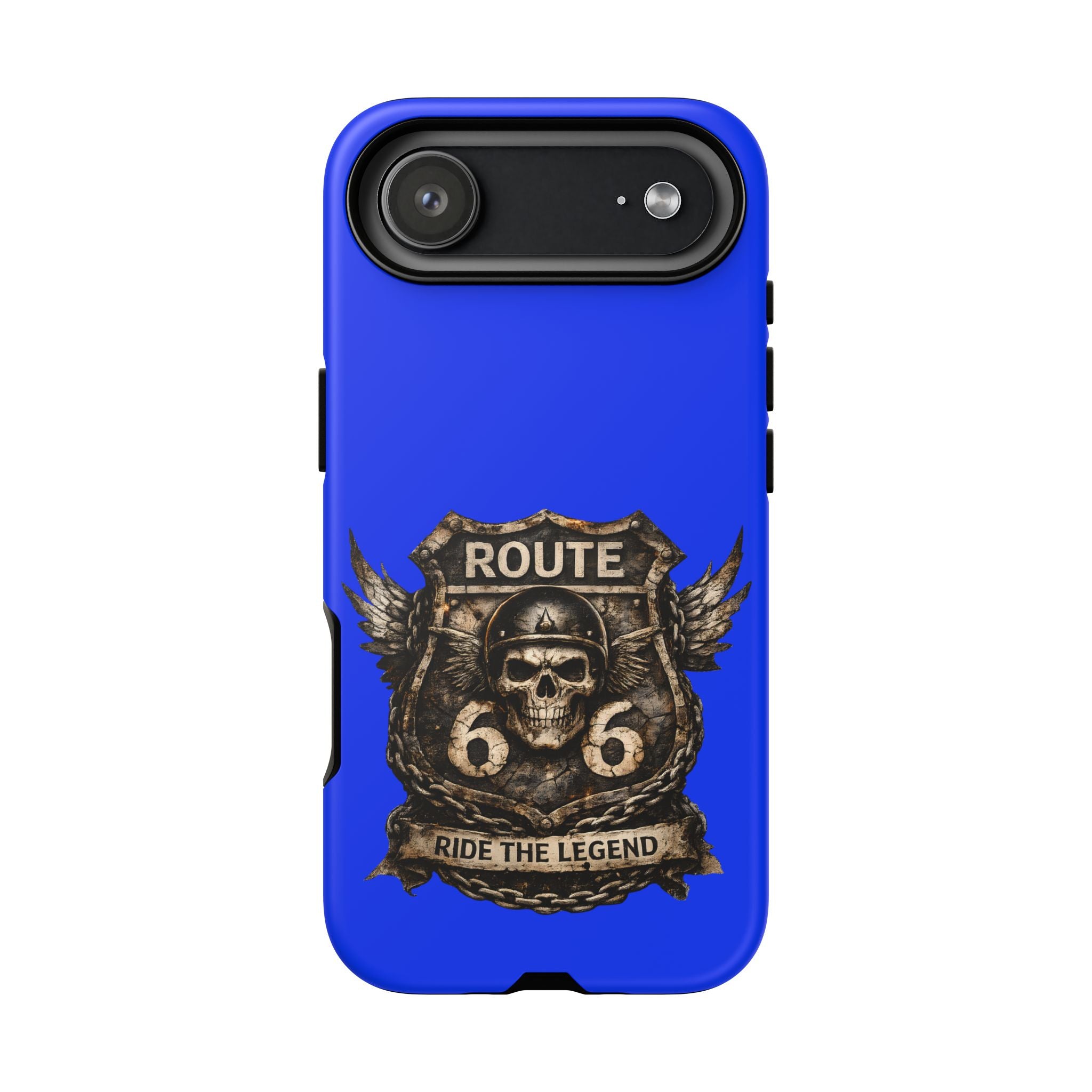 Route 66 Skull Helmet phone case | Motorcycle emblem, Ride the Legend