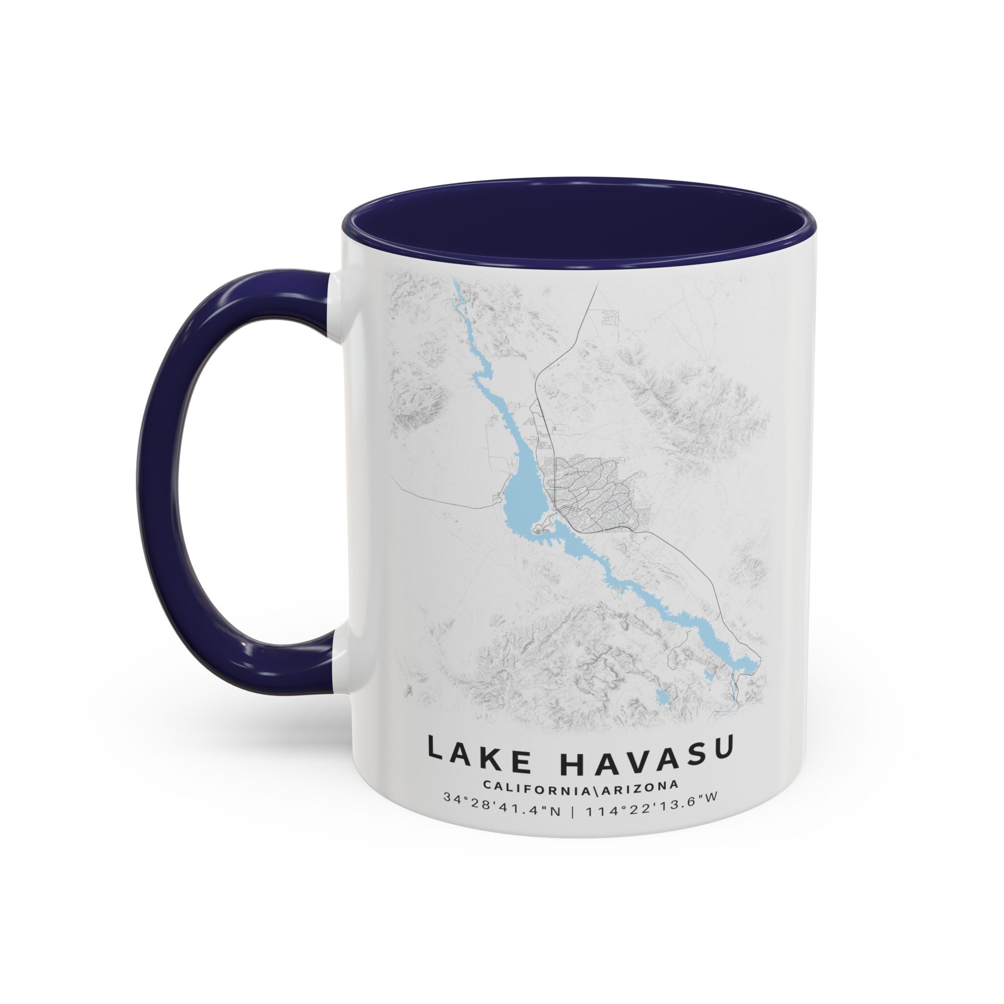 Lake Havasu map Accent Coffee Mug | 11oz 15oz