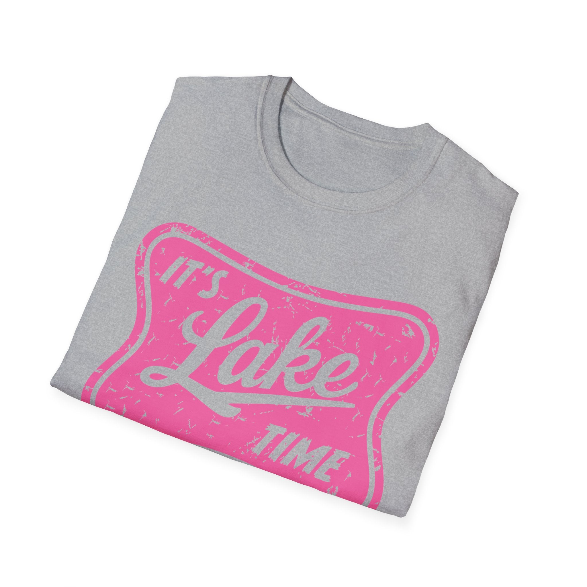 Lake Life Graphic Tee | Its Lake Time T-Shirt, Unisex Softstyle Tee, Womans Girls Teens, Summer Outdoor Tee, Lake Lover Gift
