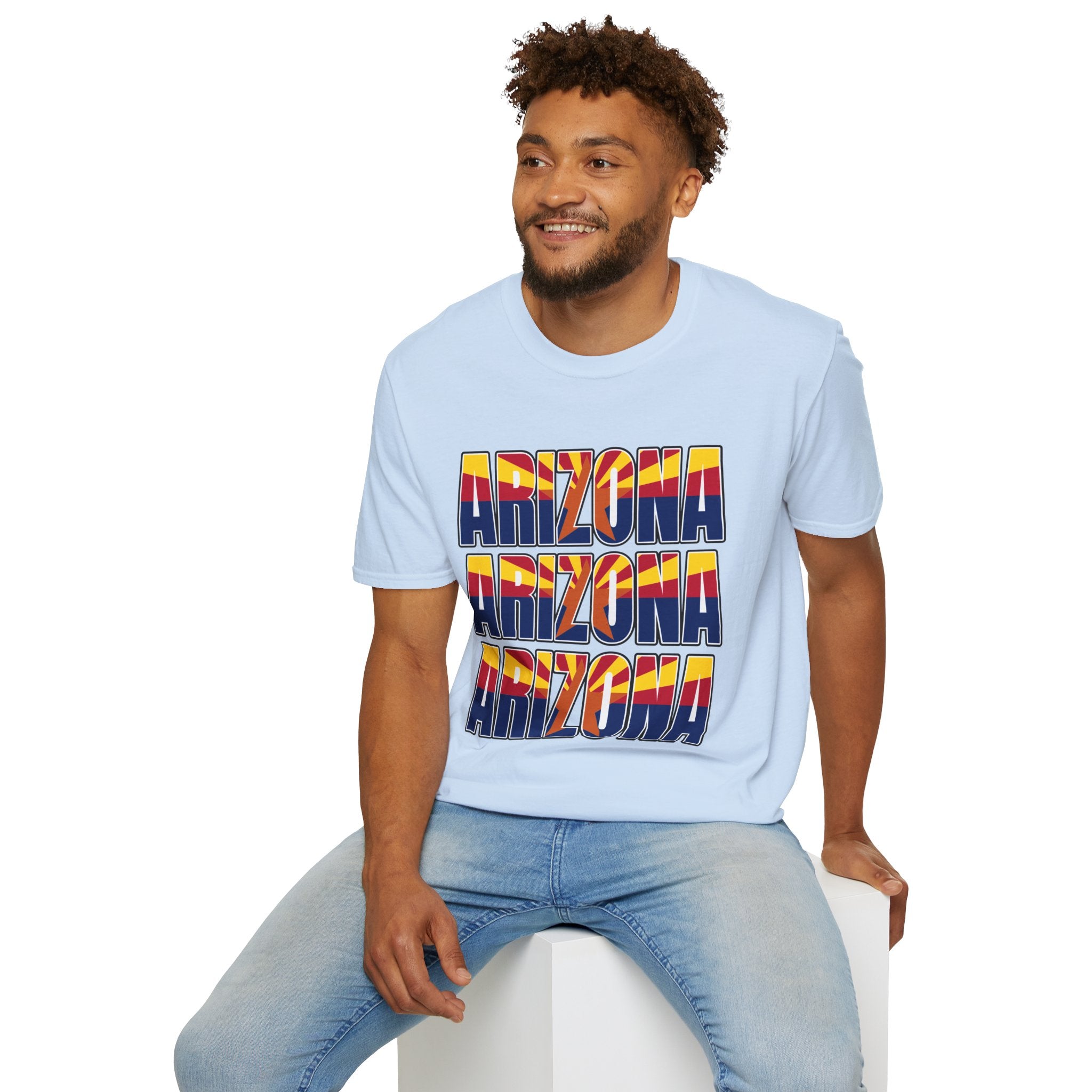 Arizona Retro Logo T‑Shirt — Vintage Sunset State Pride Tee