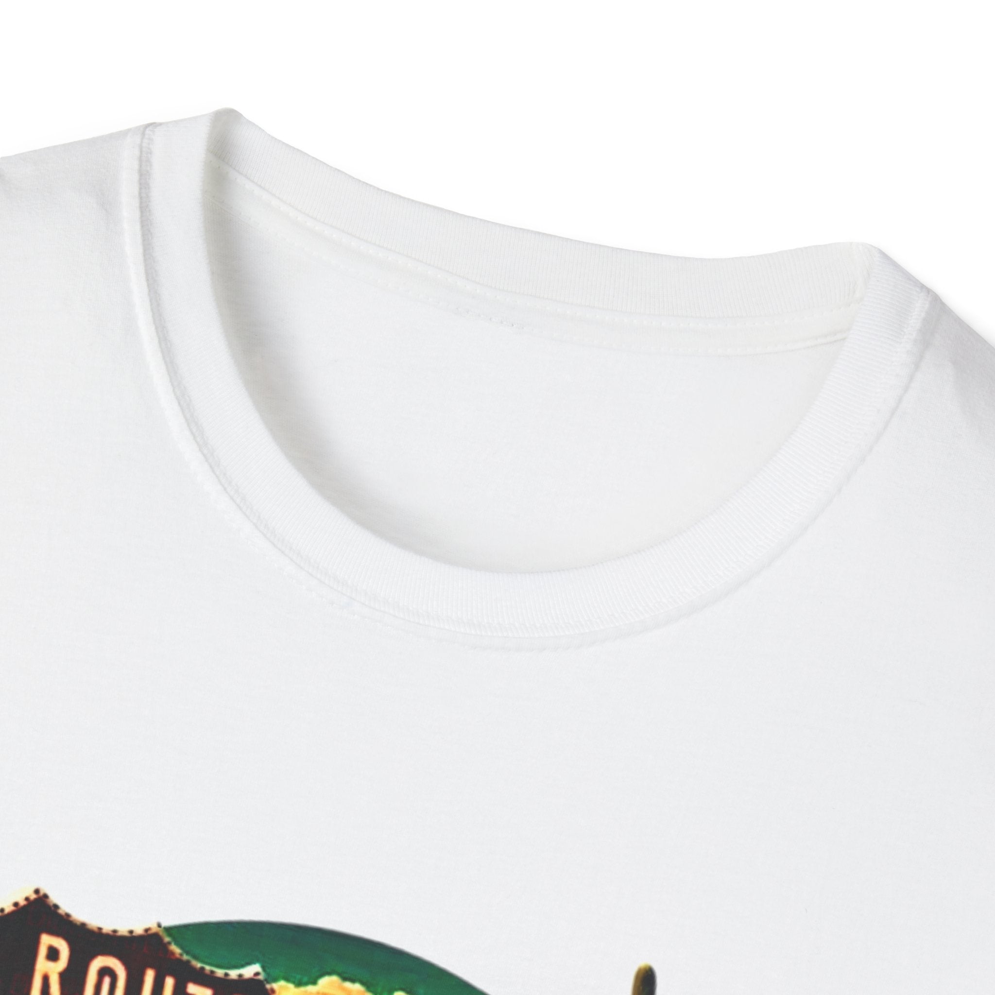 Route 66 Mens and Womans Softstyle T-Shirt, Unisex Retro Vintage Tee, Road Trip Travel Shirt, Hipster Graphic Top, Americana Clothing