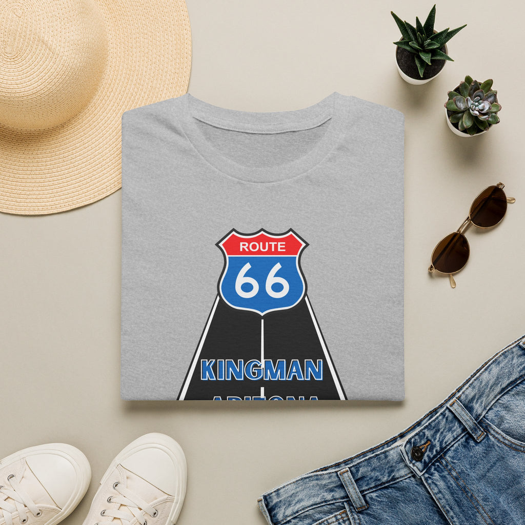 Route 66 Kingman Arizona Mens Womans Softstyle T-Shirt, Vintage Road Trip Shirt, Retro Travel Tee, Men's Women's Graphic Top, Gift for Travelers