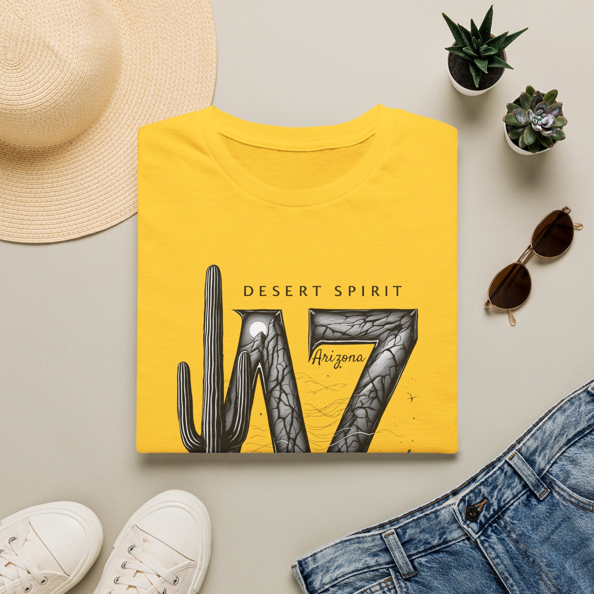 Arizona Desert Spirit T-Shirt | AZ Cactus Southwest Illustration