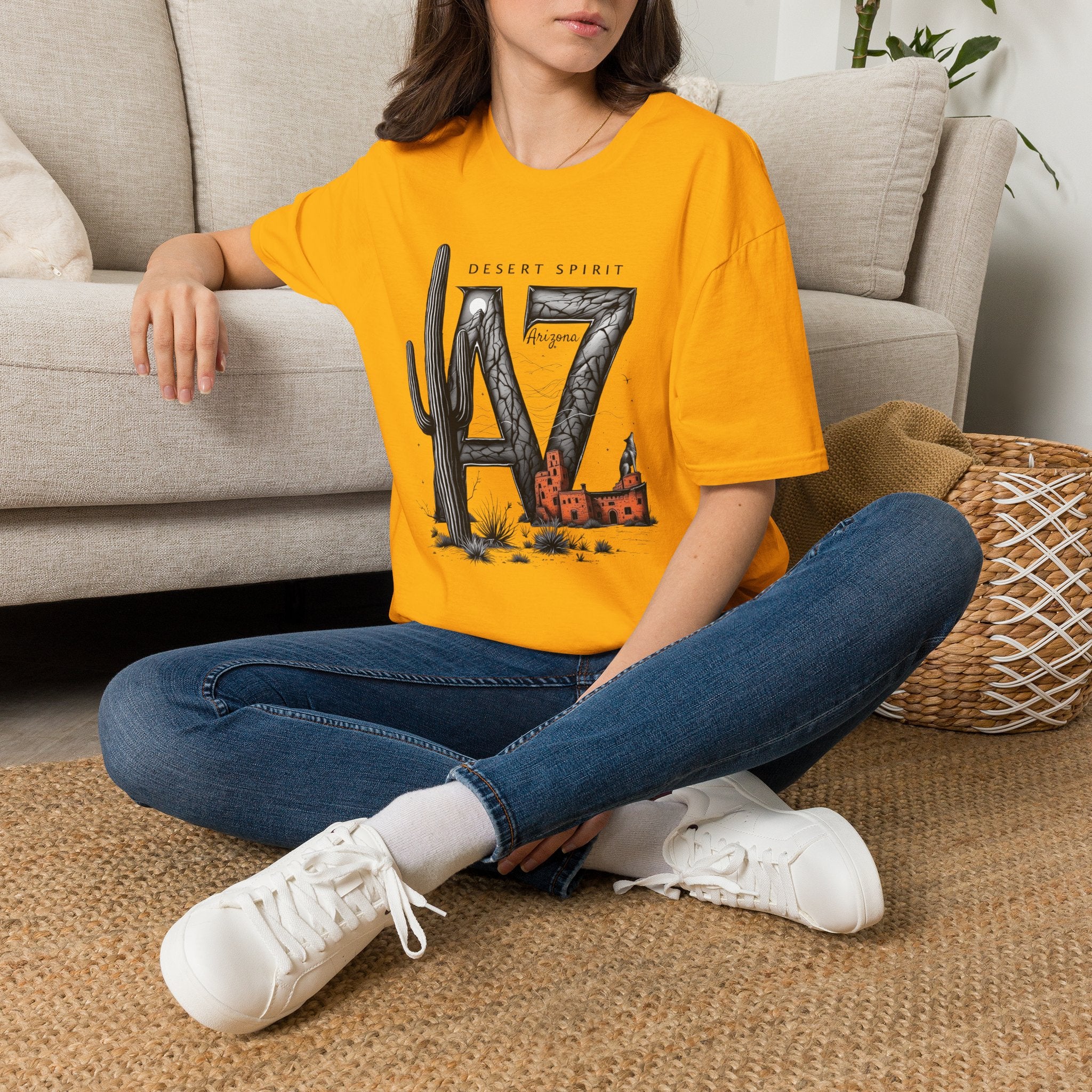 Arizona Desert Spirit T-Shirt | AZ Cactus Southwest Illustration