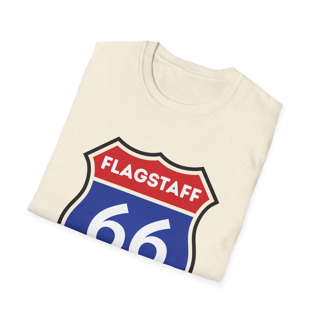 Flagstaff Route 66 Shield T-Shirt | Vintage Highway Sign Tee