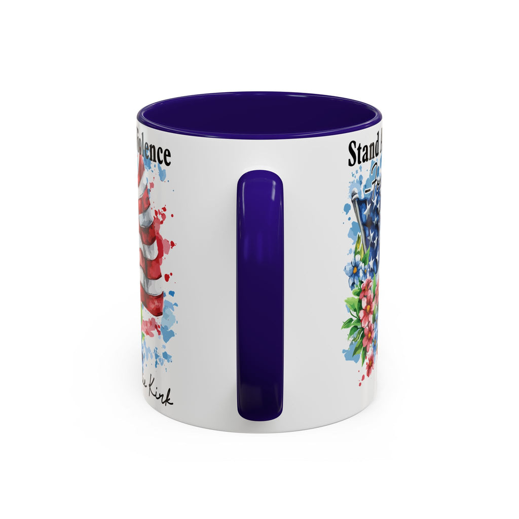 Charlie Kirk Patriotic Coffee Mugs for Inspiration, Stand Against Violence, Colorful Mugs, Gift for Activists, Tea Lovers, 4th of July