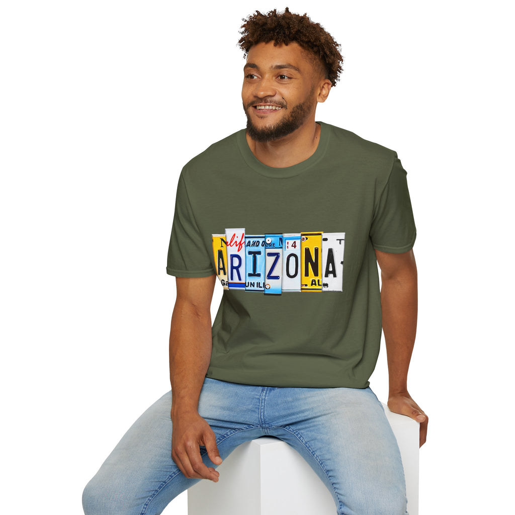 Arizona License Plate Collage T-Shirt | State Graphic Tee