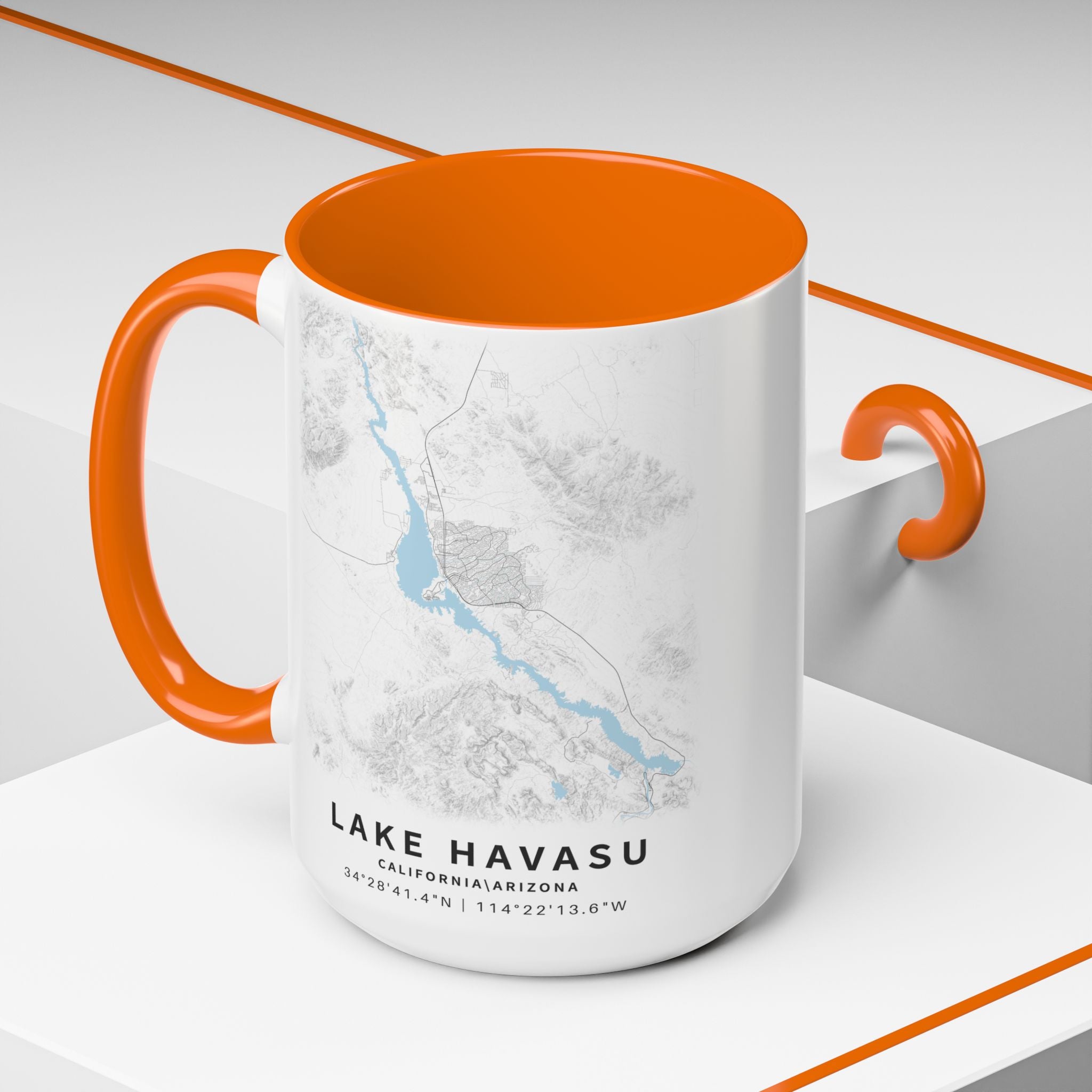 Lake Havasu map Accent Coffee Mug | 11oz 15oz
