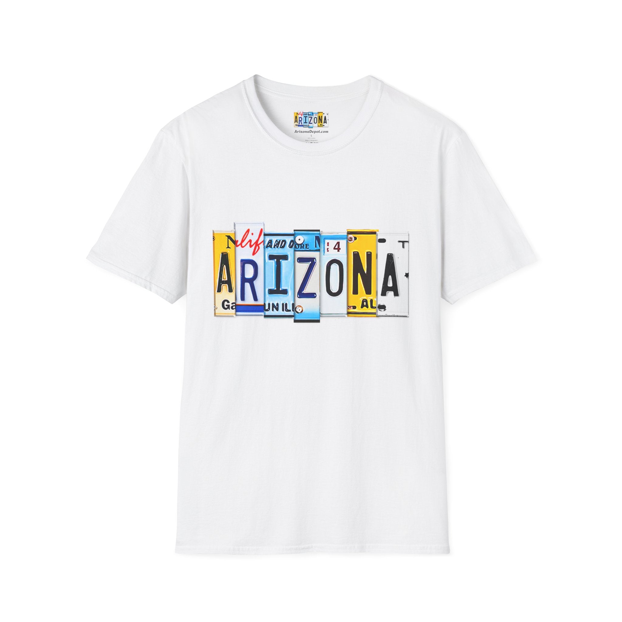 Arizona License Plate Collage T-Shirt | State Graphic Tee