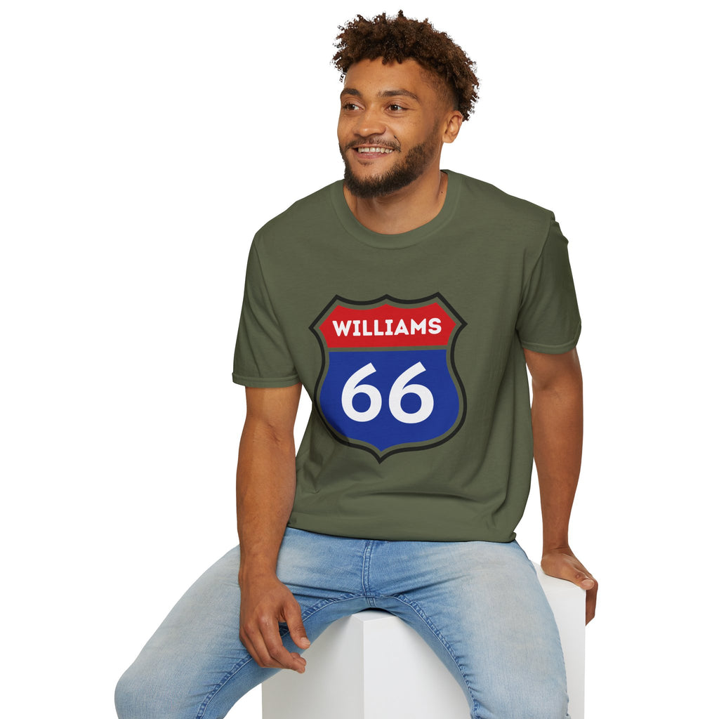 Williams 66 Shield T-Shirt | Route 66 Road Sign Shirt