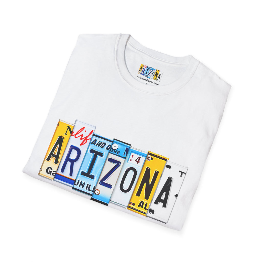Arizona License Plate Collage T-Shirt | State Graphic Tee