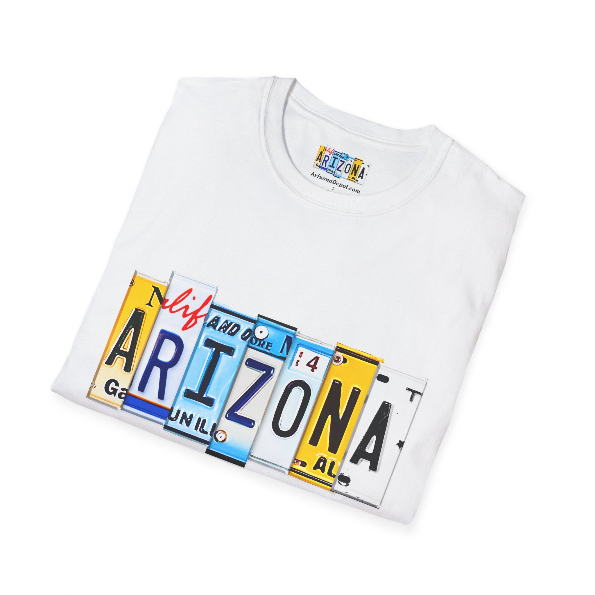 Arizona License Plate Collage T-Shirt | State Graphic Tee