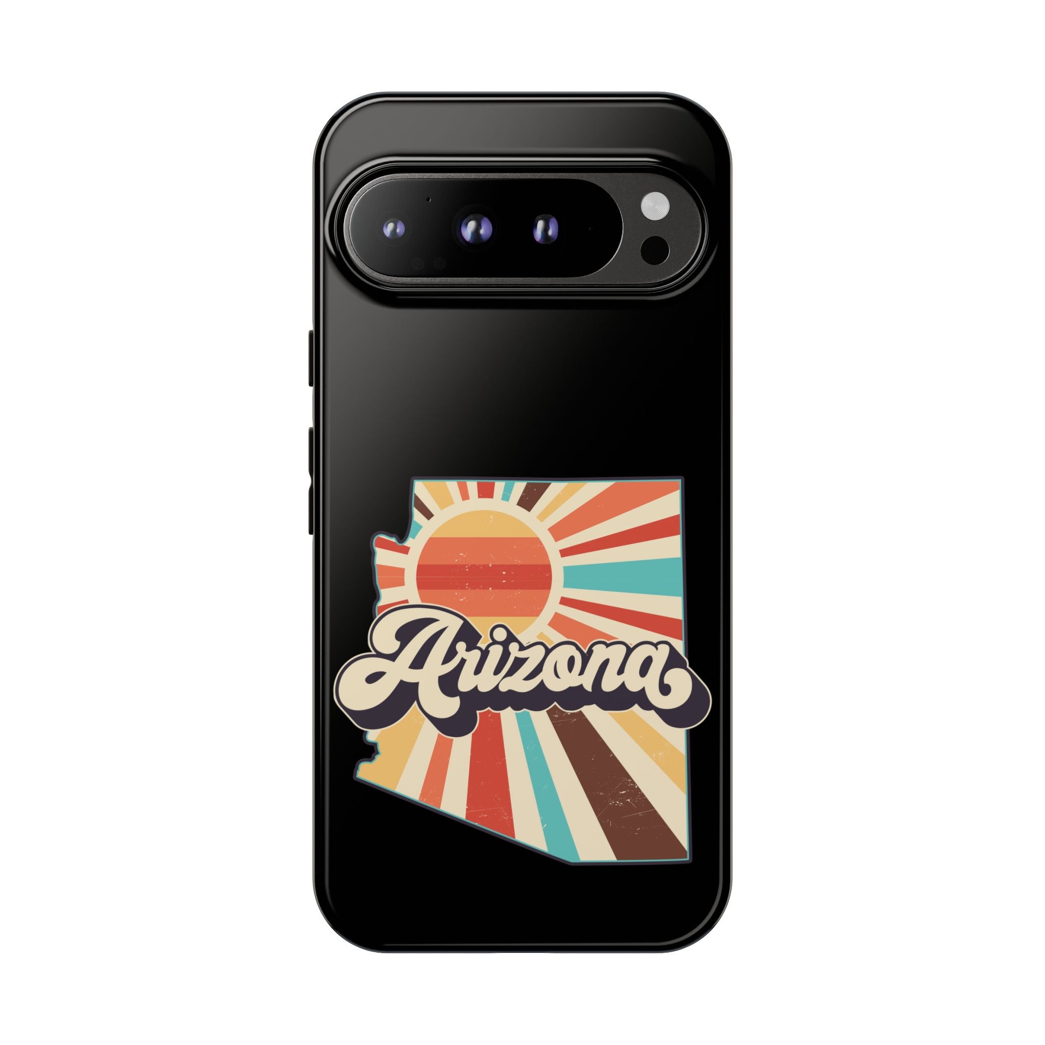 Arizona State Outline Retro Sunset Phone Case | AZ Tough Case