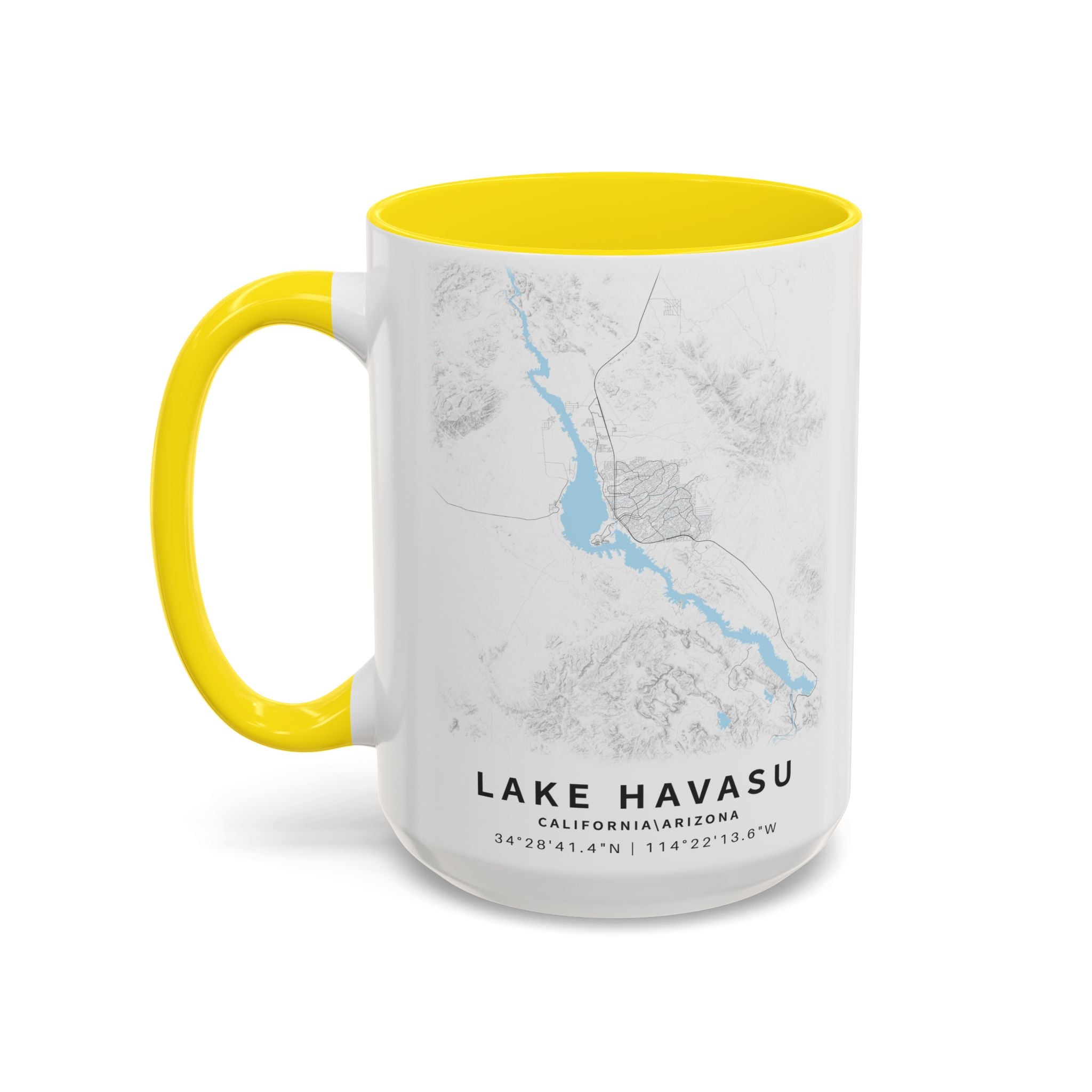 Lake Havasu map Accent Coffee Mug | 11oz 15oz