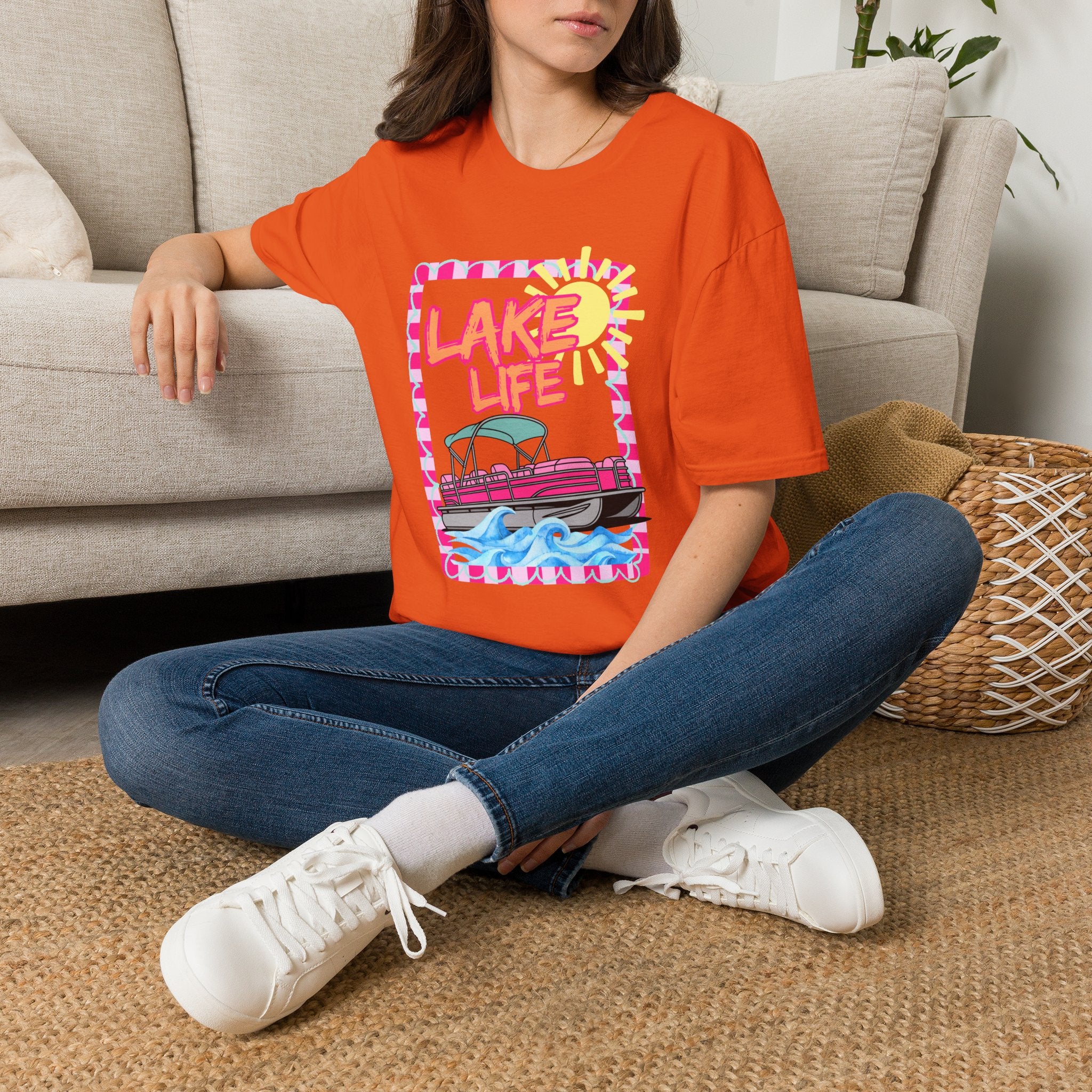 Lake Life Pontoon Boat T-Shirt | Summer Lake Vibes