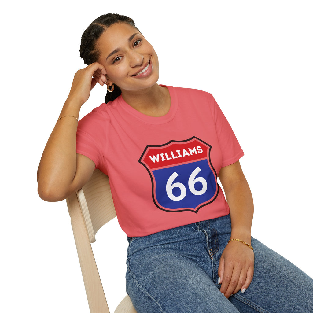 Williams 66 Shield T-Shirt | Route 66 Road Sign Shirt