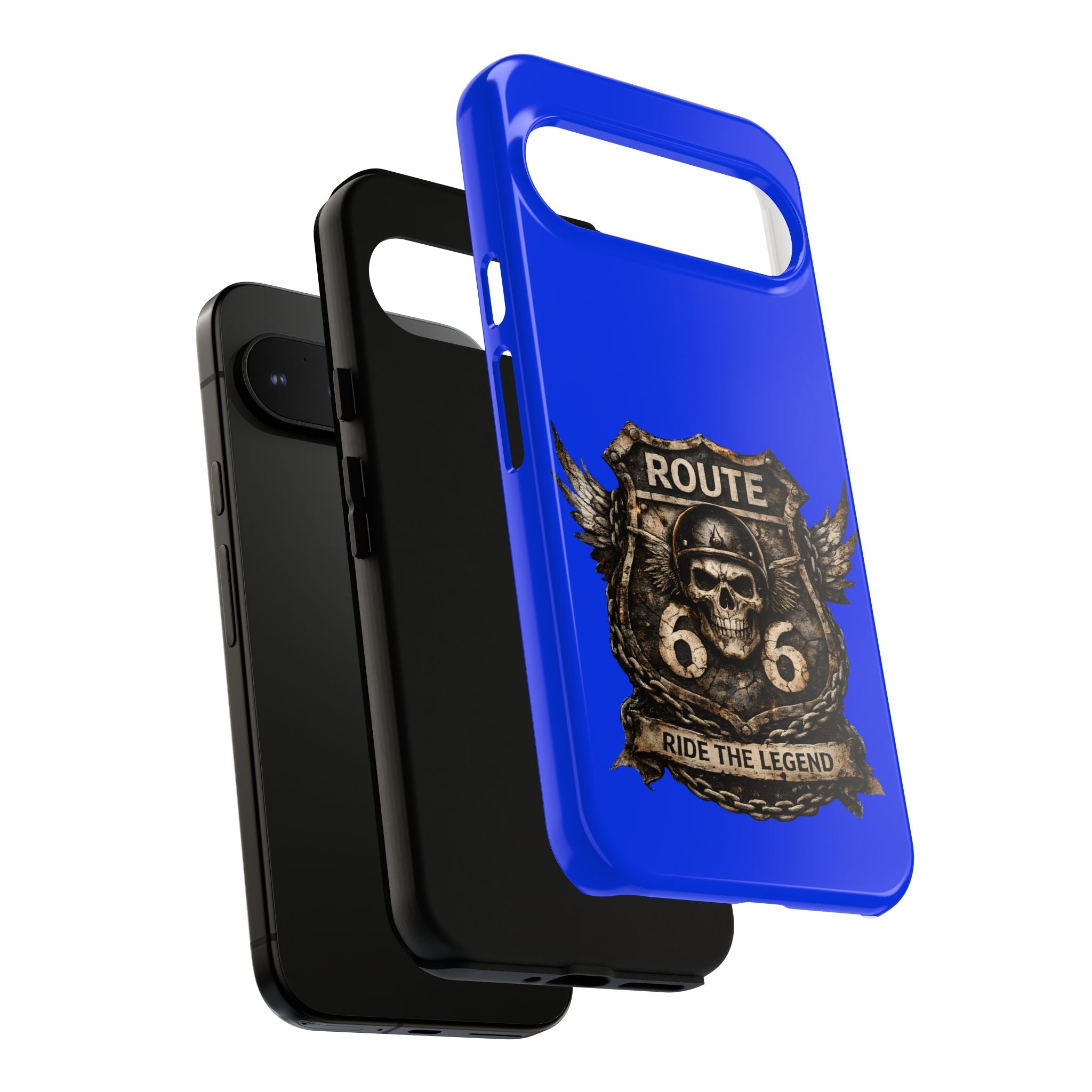 Route 66 Skull Helmet phone case | Motorcycle emblem, Ride the Legend