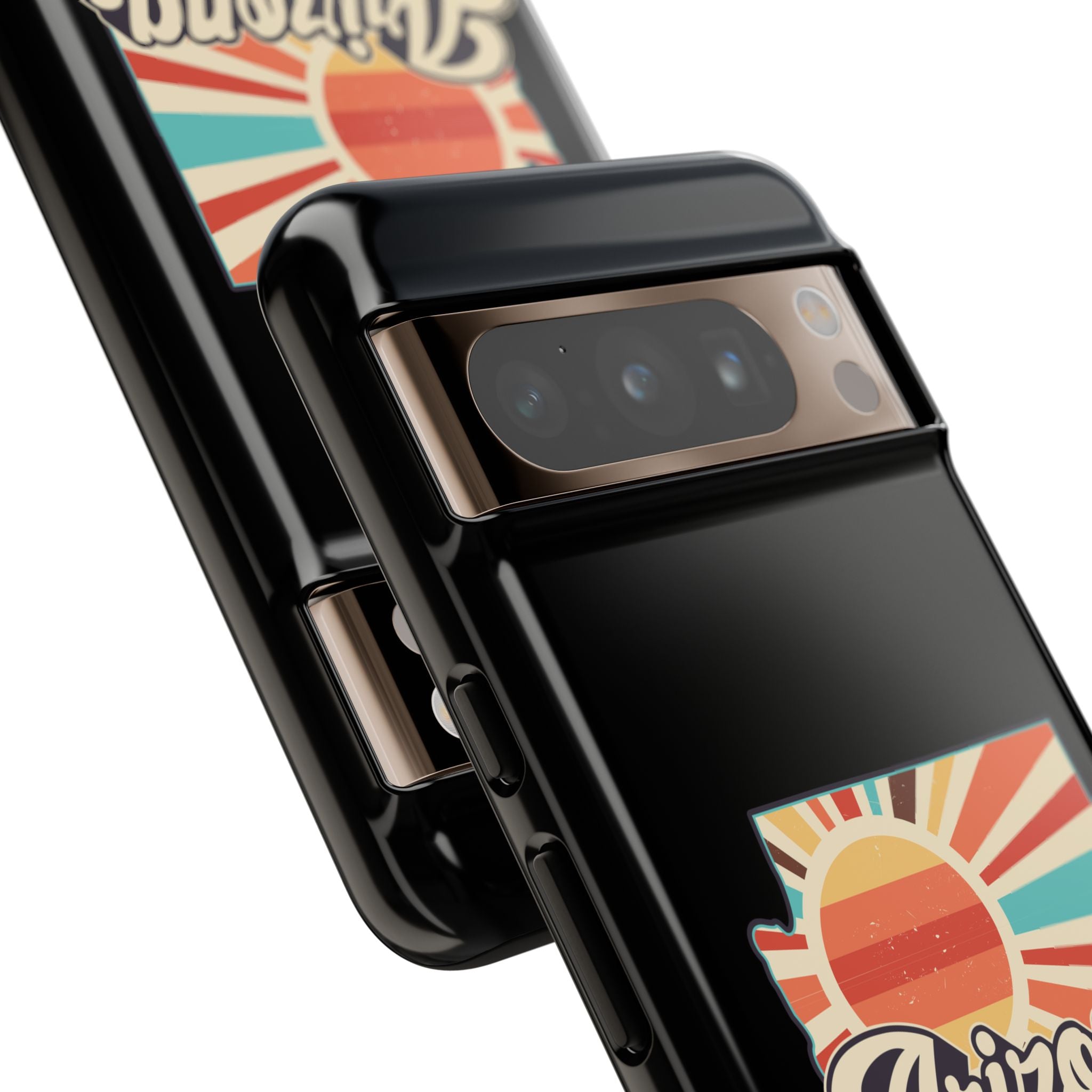 Arizona State Outline Retro Sunset Phone Case | AZ Tough Case