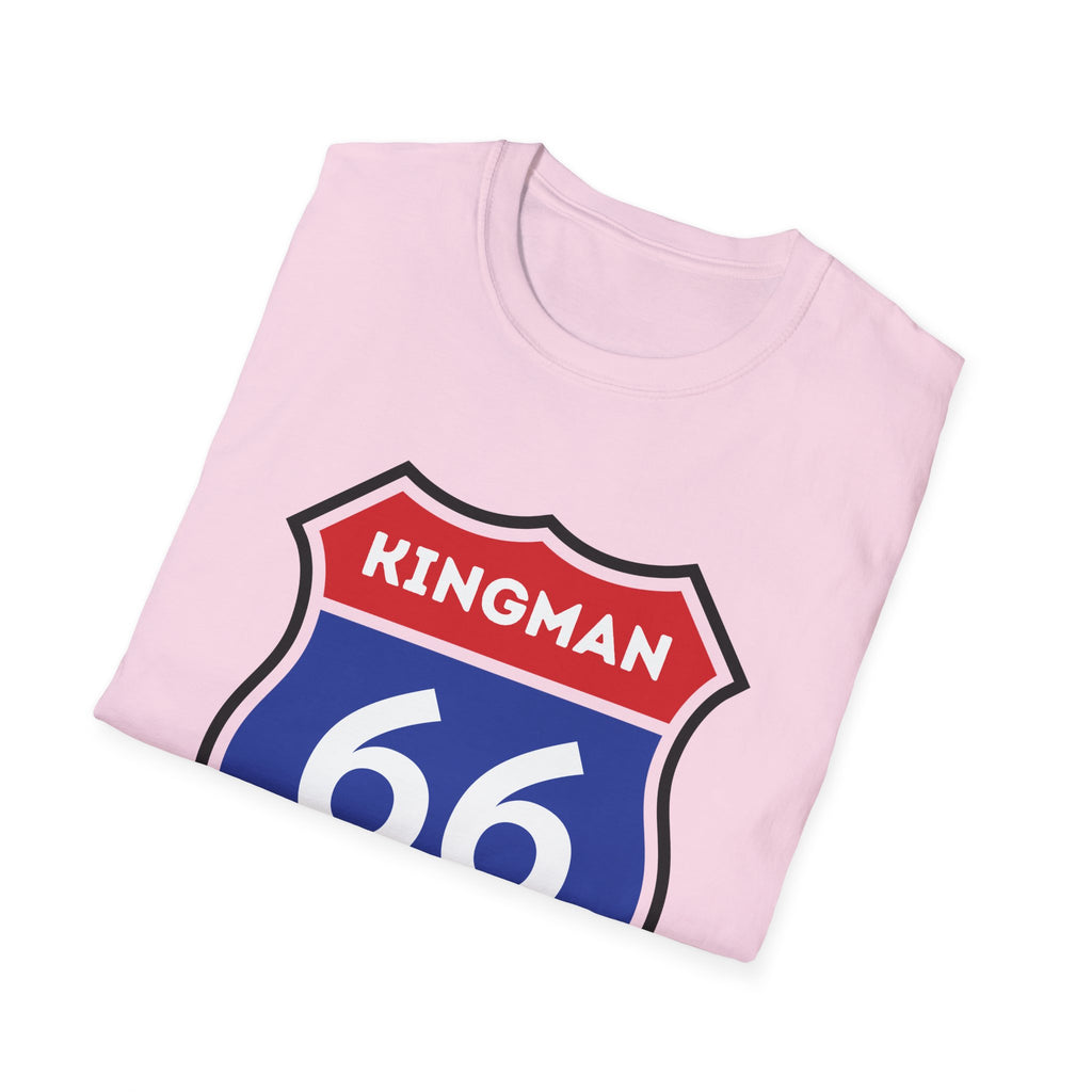Kingman 66 Shield T-Shirt | Route 66 Road Sign Tee