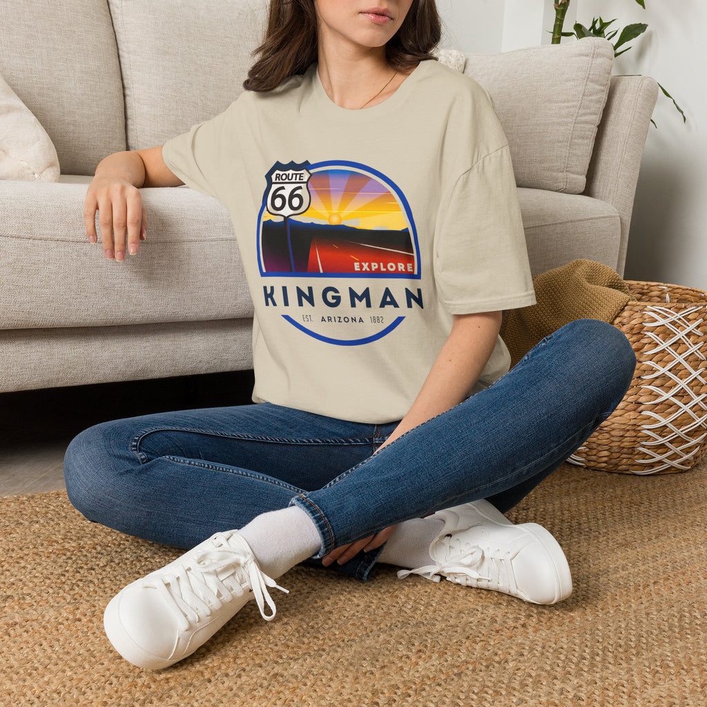 Route 66 Kingman Arizona T-Shirt — Vintage Sunset Explore Graphic Tee