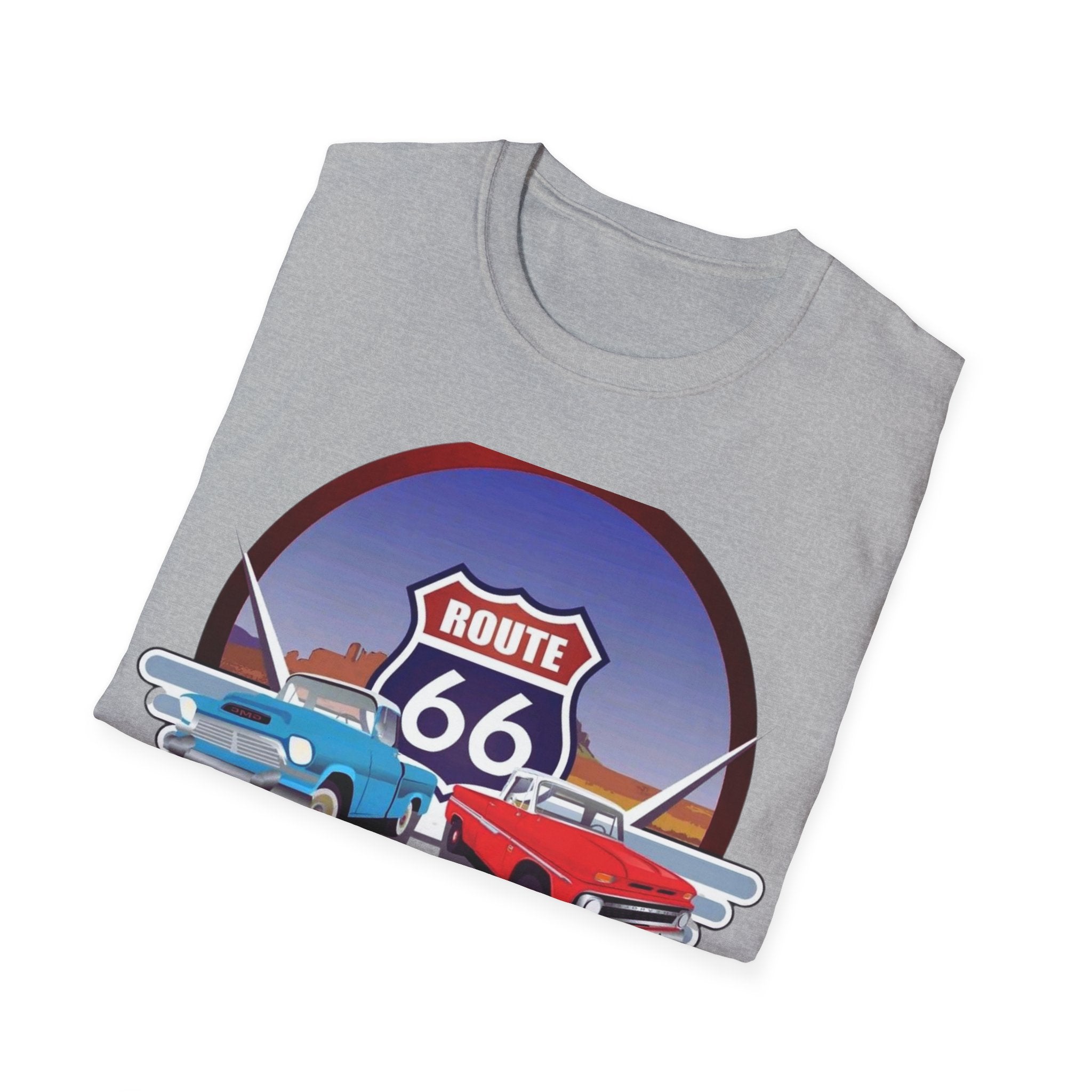 Route 66 Kingman Arizona Softstyle T-Shirt, Vintage Tee, Retro Shirt, Unisex Top, Gift for Travelers