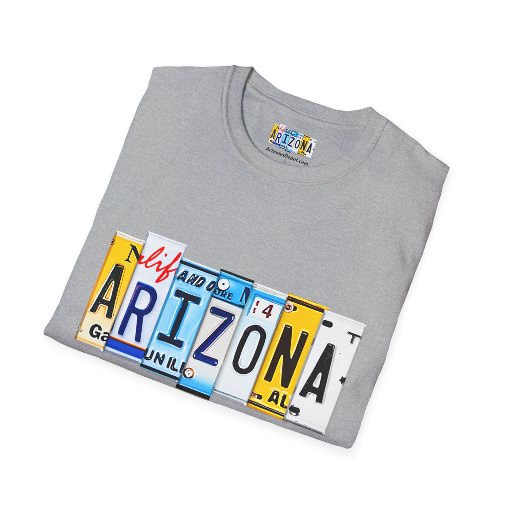 Arizona License Plate Collage T-Shirt | State Graphic Tee