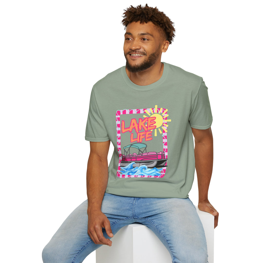 Lake Life Pontoon Boat T-Shirt | Summer Lake Vibes
