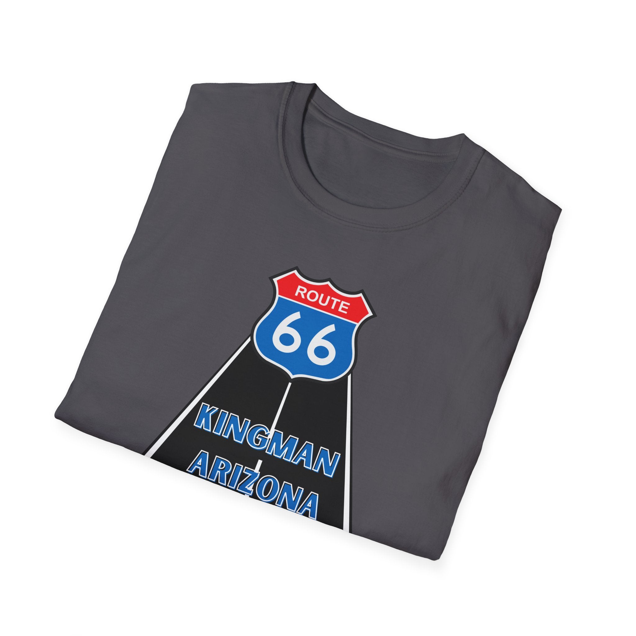 Route 66 Kingman Arizona Men's Woman's Softstyle T-Shirt