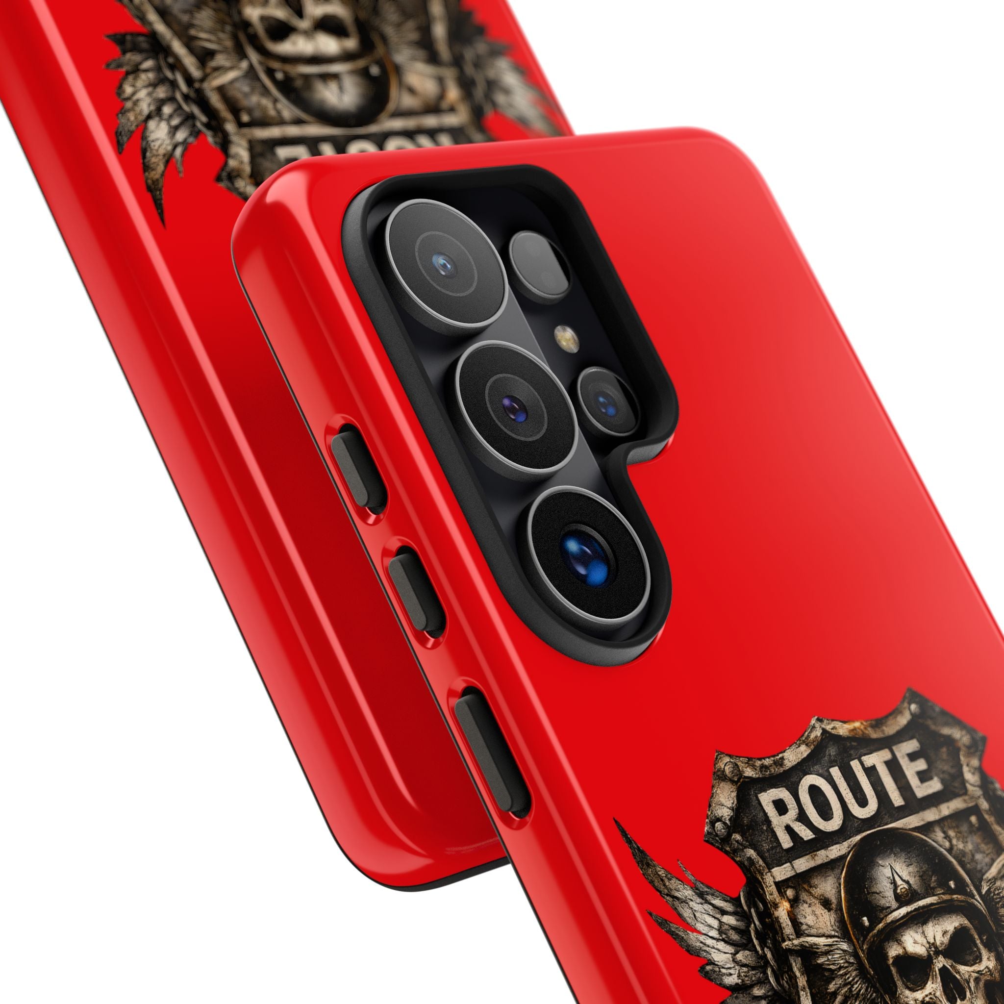Route 66 Skull Helmet phone case | Motorcycle emblem, Ride the Legend