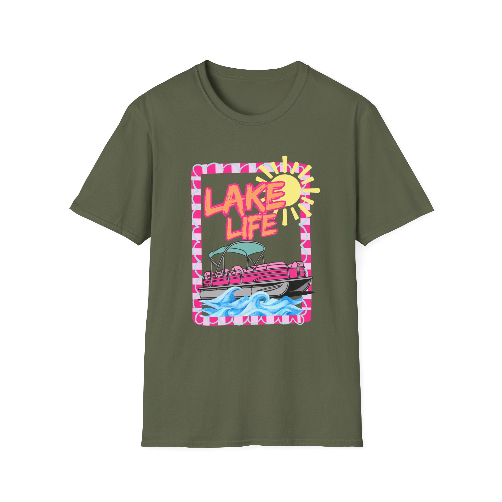 Lake Life Pontoon Boat T-Shirt | Summer Lake Vibes
