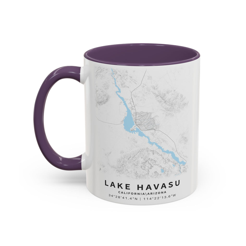 Lake Havasu map Accent Coffee Mug | 11oz 15oz