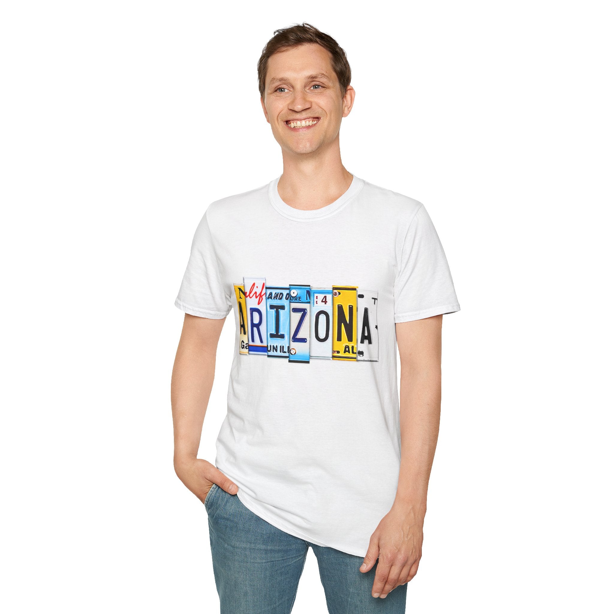 Arizona License Plate Collage T-Shirt | State Graphic Tee