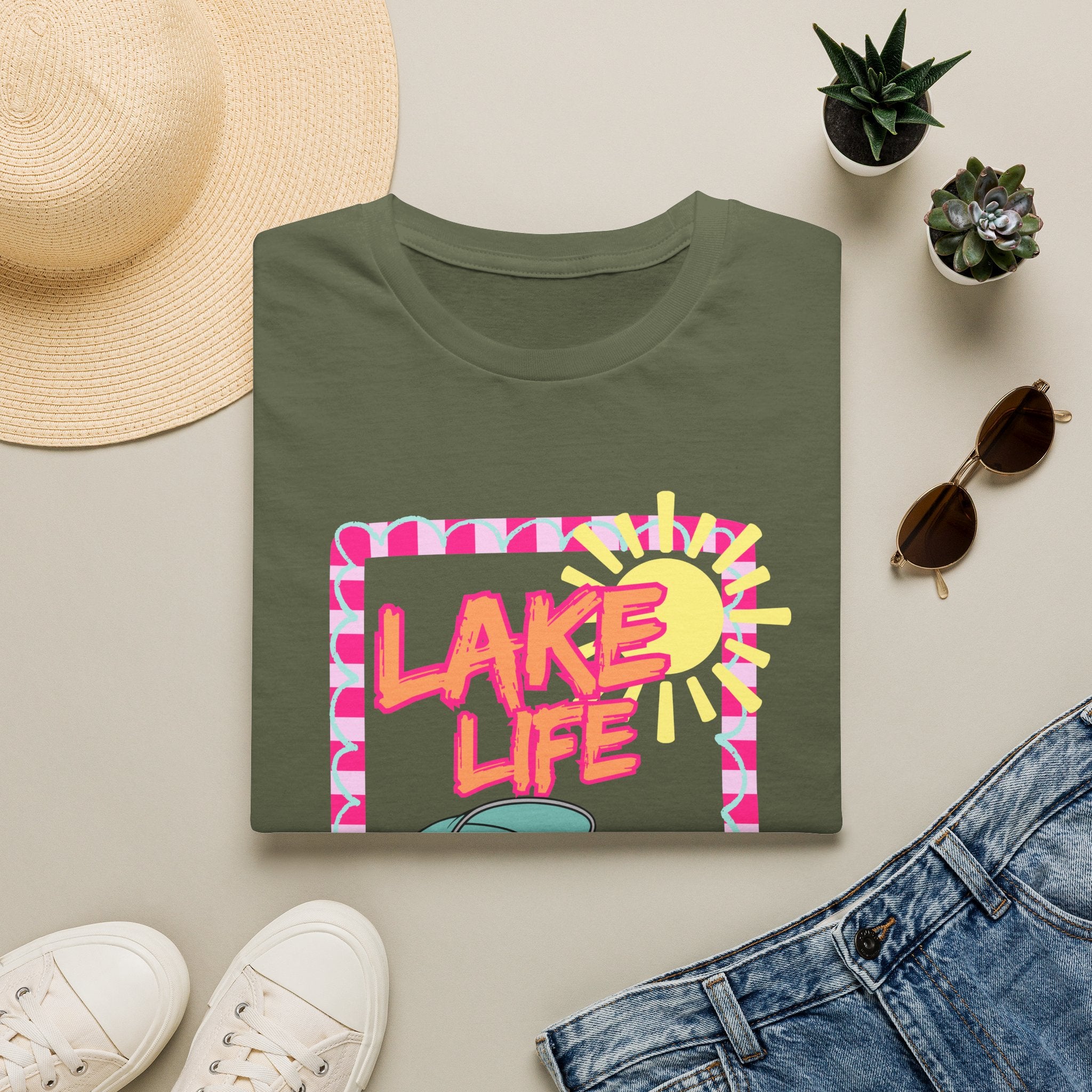 Lake Life Pontoon Boat T-Shirt | Summer Lake Vibes