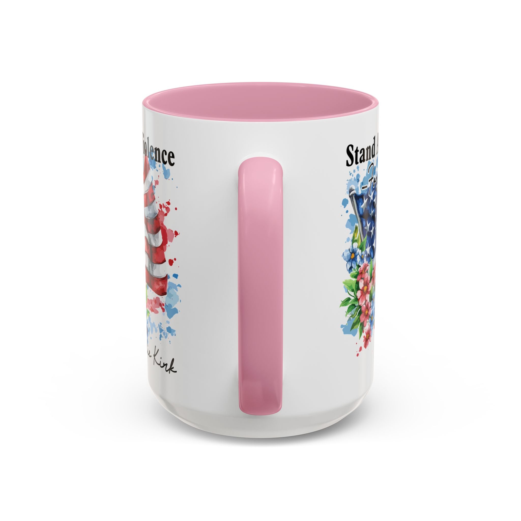 Charlie Kirk Patriotic Coffee Mugs for Inspiration, Stand Against Violence, Colorful Mugs, Gift for Activists, Tea Lovers, 4th of July