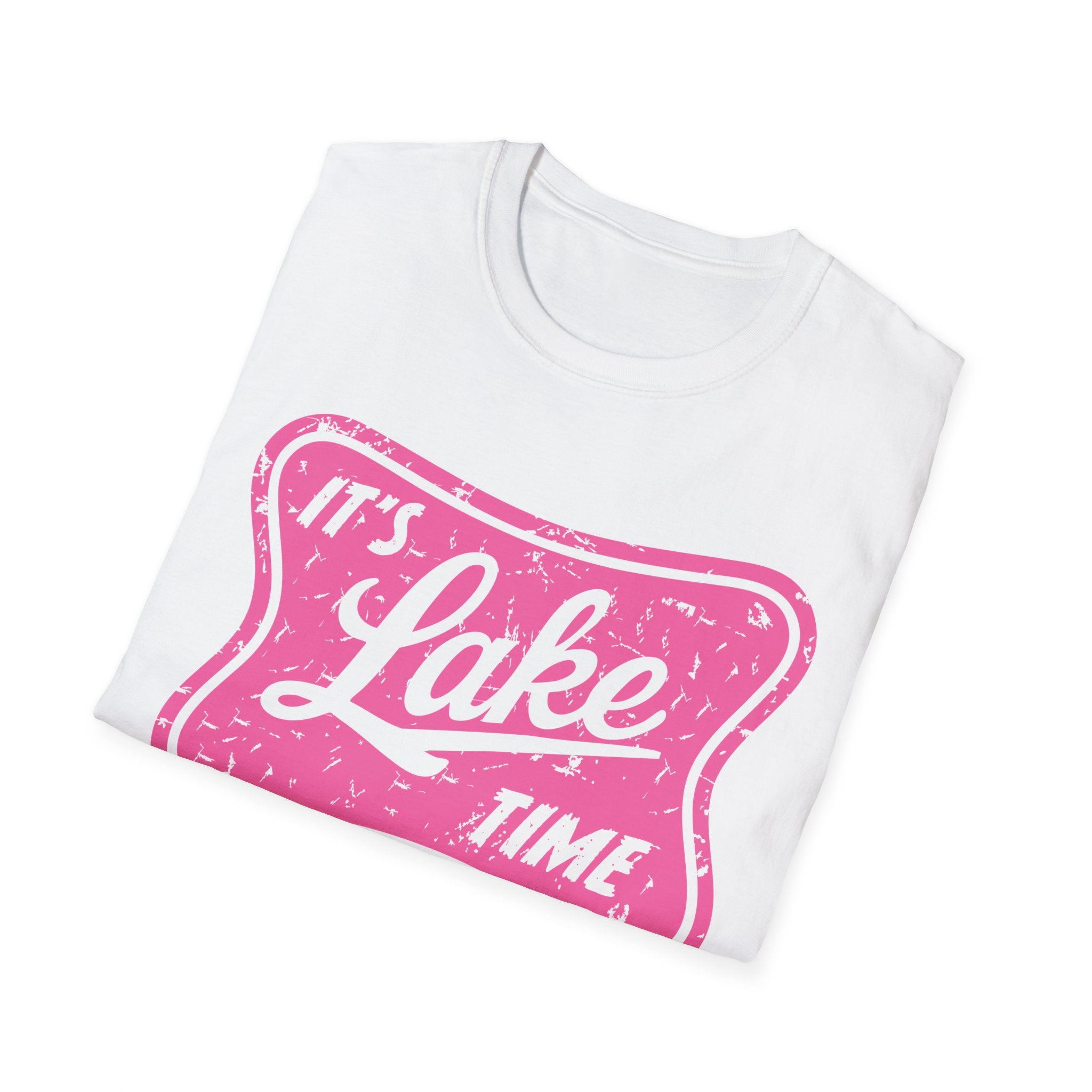 Lake Life Graphic Tee | Its Lake Time T-Shirt, Unisex Softstyle Tee, Womans Girls Teens, Summer Outdoor Tee, Lake Lover Gift