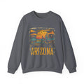 Arizona Desert Sunset Sweatshirt | Retro Cactus Landscape