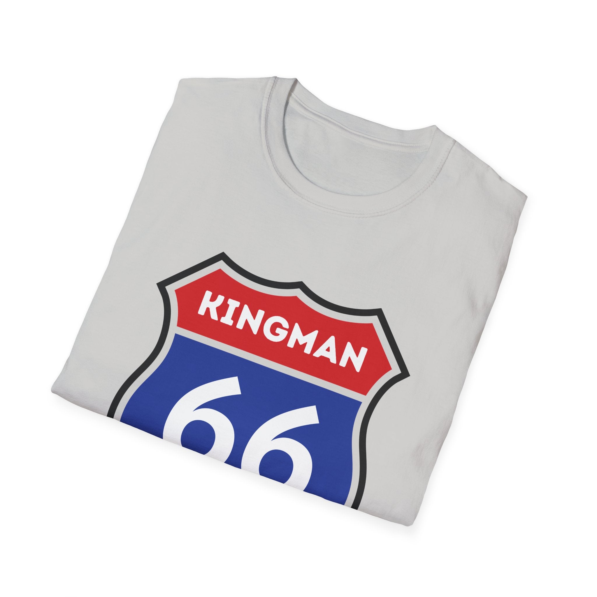 Kingman 66 Shield T-Shirt | Route 66 Road Sign Tee