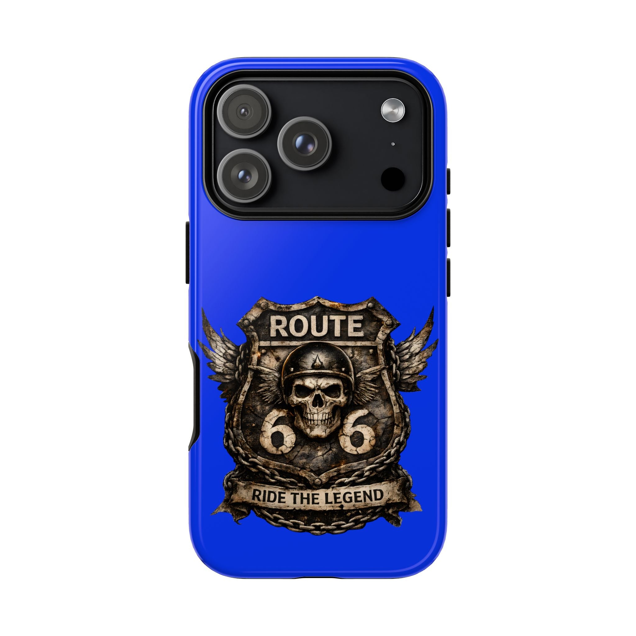 Route 66 Skull Helmet phone case | Motorcycle emblem, Ride the Legend