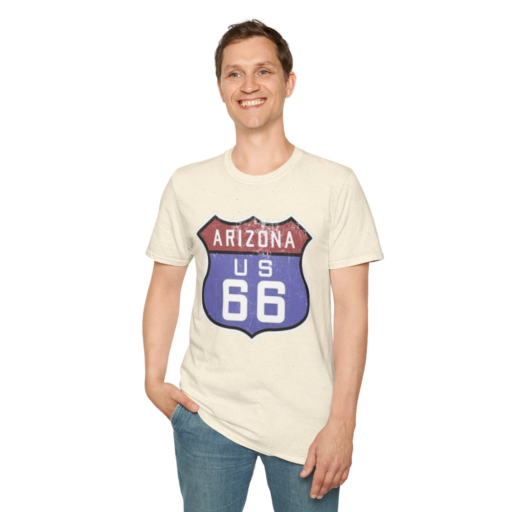 Arizona US 66 Shield T-Shirt | Route 66 Vintage Sign Tee