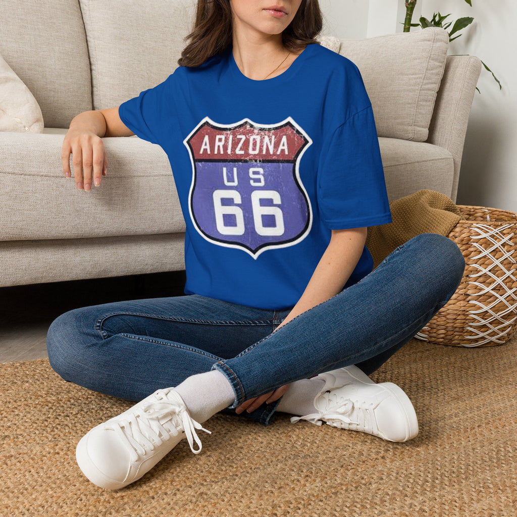 Arizona US 66 Shield T-Shirt | Route 66 Vintage Sign Tee